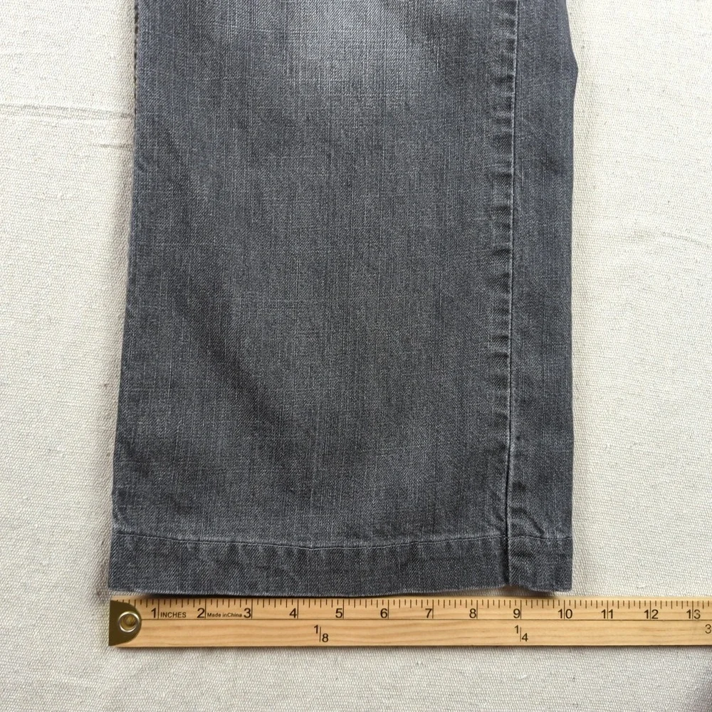 Levis Jeans Mens 44x28* Gray 527‎ Boot Cut Western Cowboy Faded Hemmed